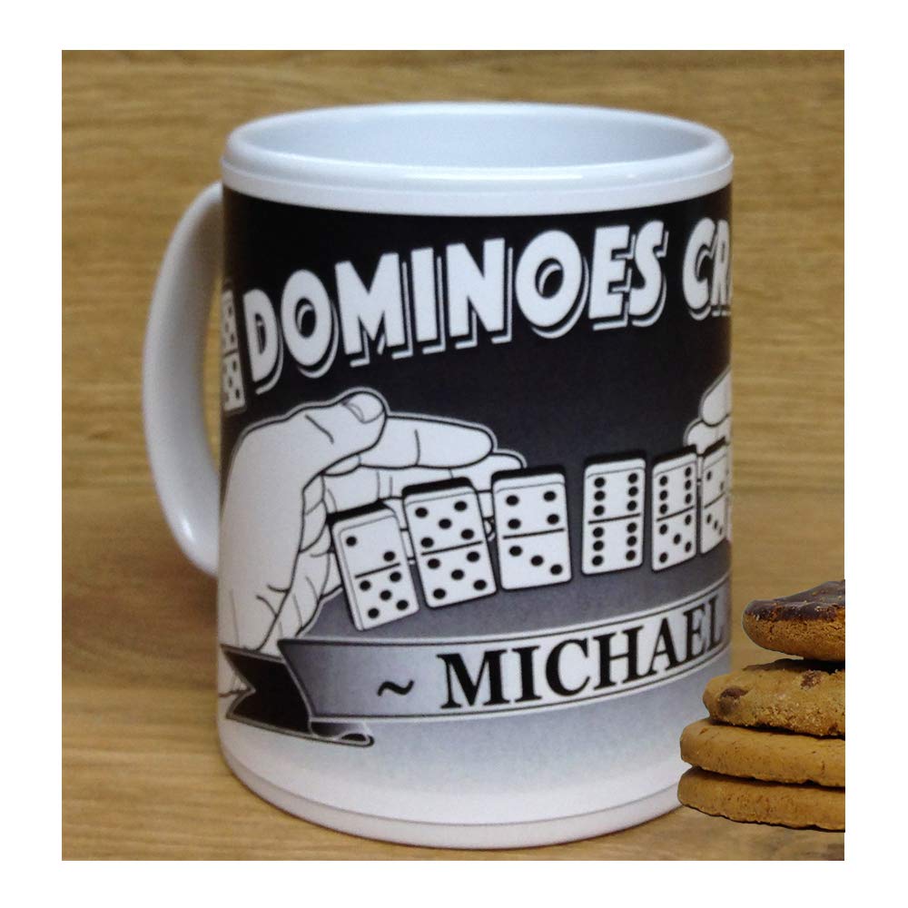 Dominoes Crazy Personalised Sports and Hobby Gift Mug