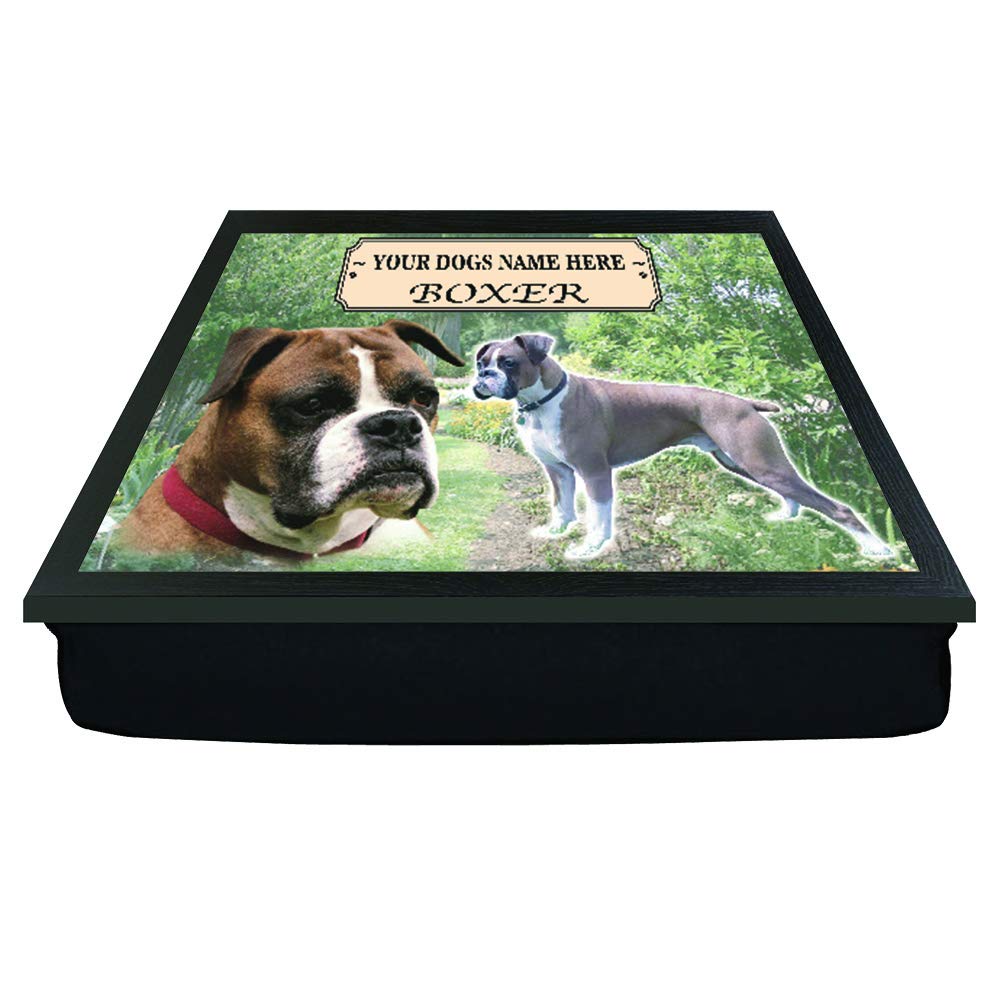 Boxer Personalised Dog Breed Gift Lap Tray