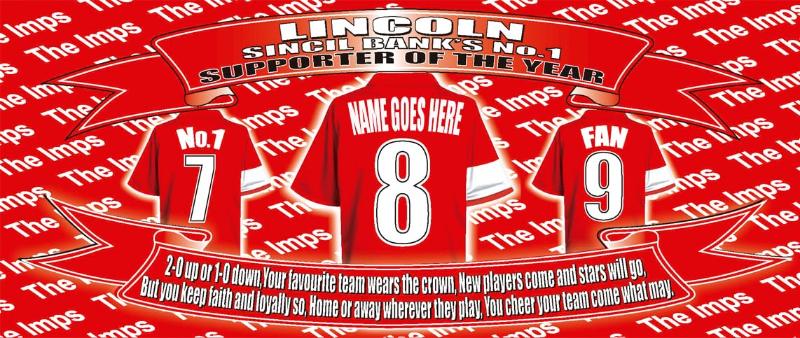 Lincoln Personalised Football Shirt Silver Aluminium Two Lid Unisex Water Bottle Gift