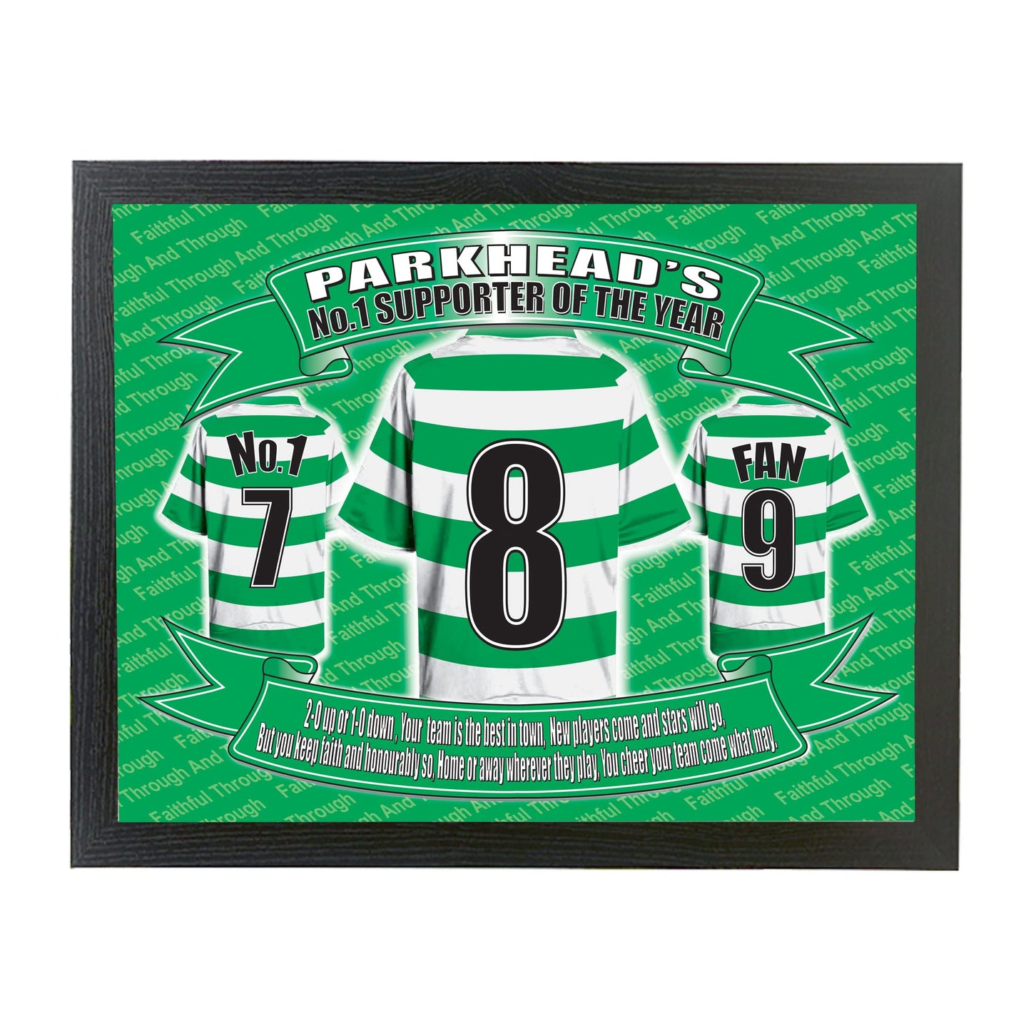 The Celts Football Shirt Lap Tray Gift
