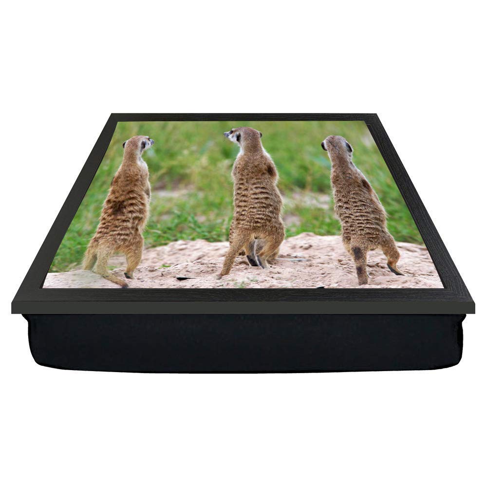 Meerkats standing gift lap tray