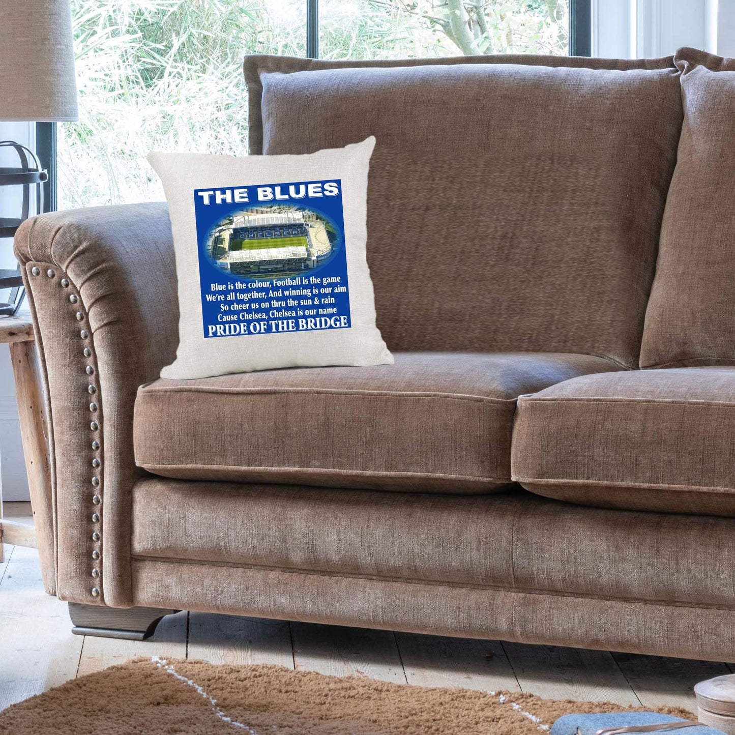Chelsea Football Anthem Song Chant Cushion Cover Gift