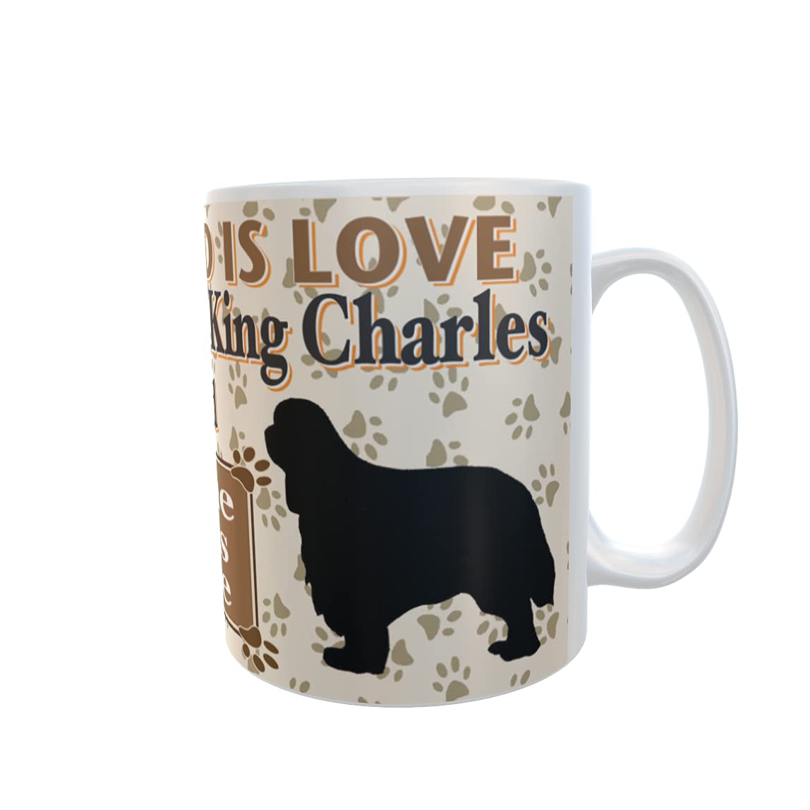 All You Need is Love and a Cavalier King Charles Spaniel Dog Personalised Mug Gift