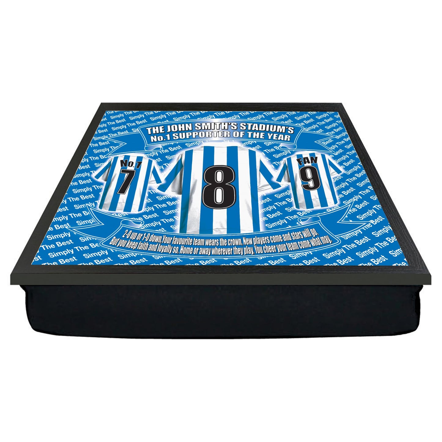 Huddersfield Football Shirt Lap Tray And Mug Gift Set