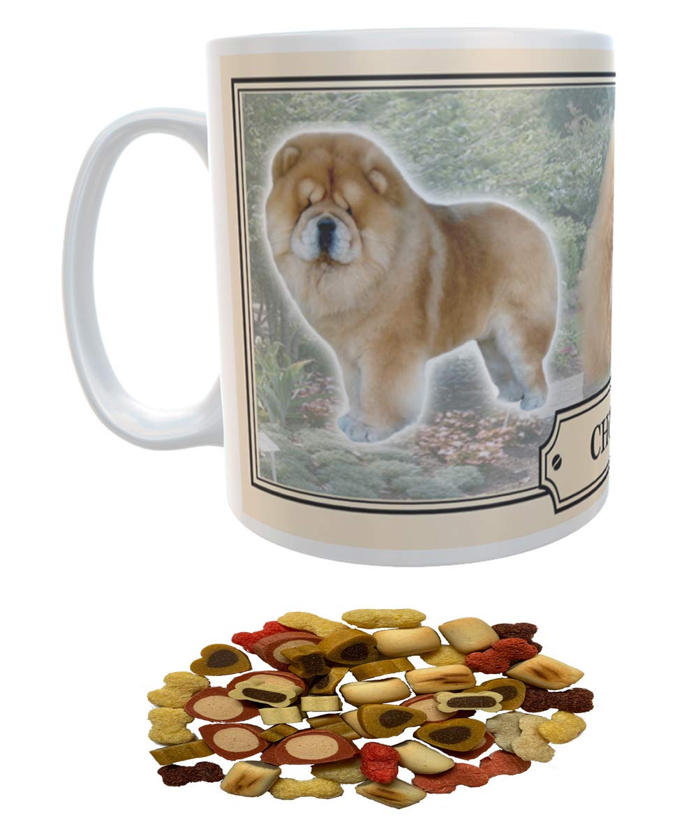 Chow Chow Dog Breed Gift Mug with Treats