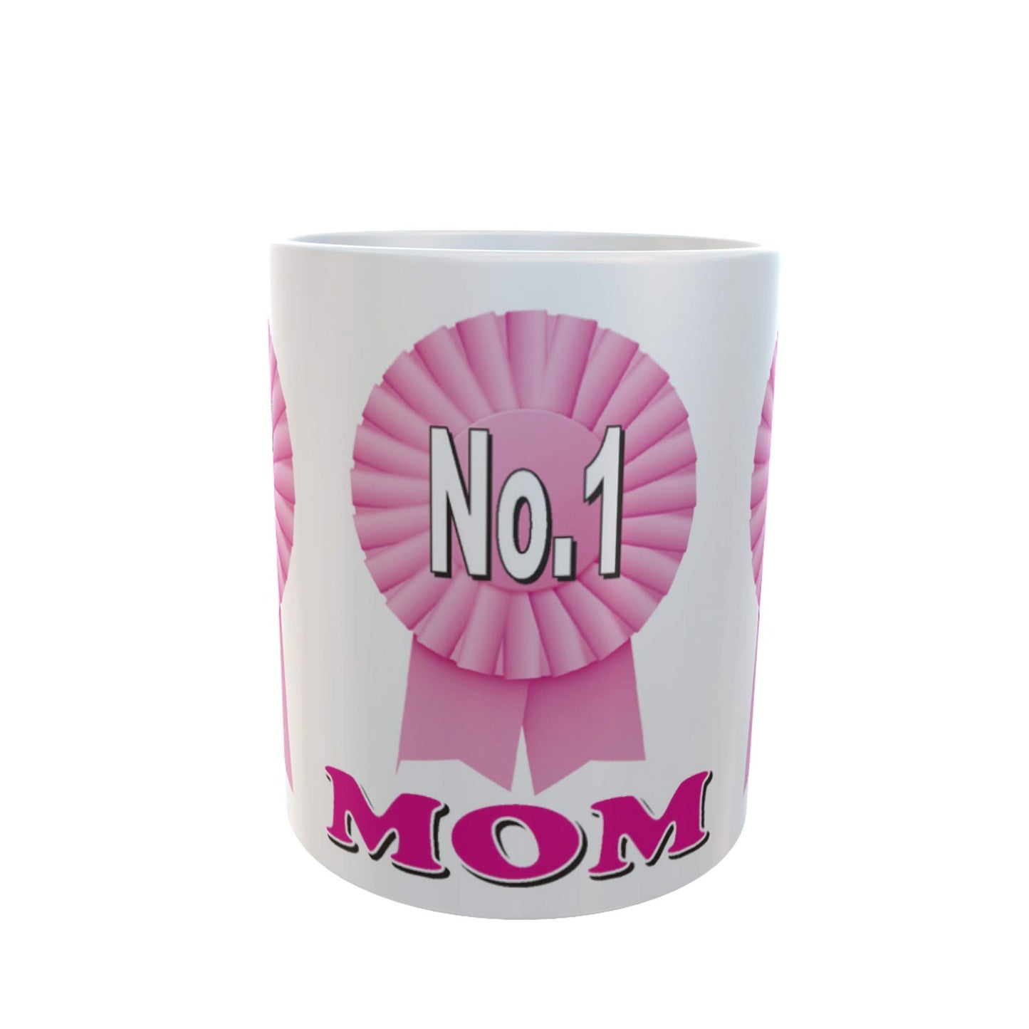 Simply The Best Mom Ceramic Rosette Gift Mug
