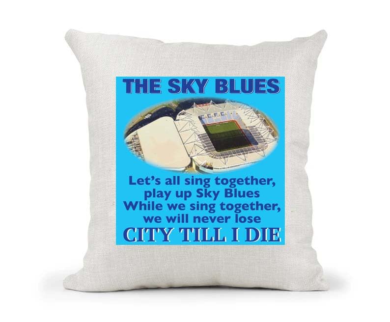Coventry Football Anthem Song Chant Cushion Cover Gift