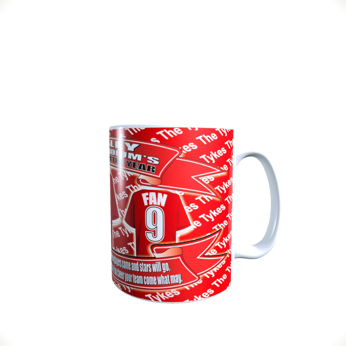 Barnsley Football Team Shirt Personalised Mug Gift with Chocolate Footballs