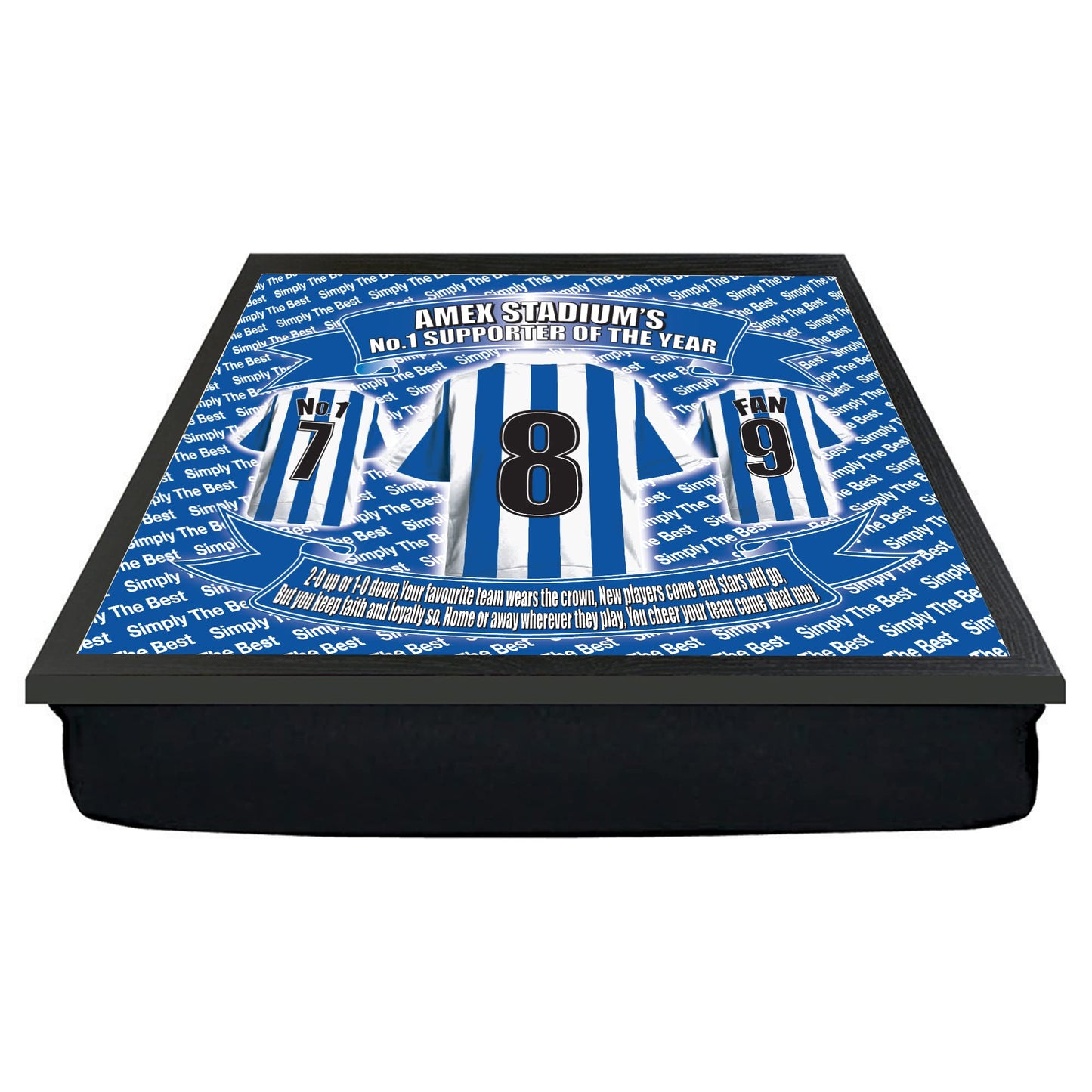 Brighton Football Shirt Lap Tray Gift