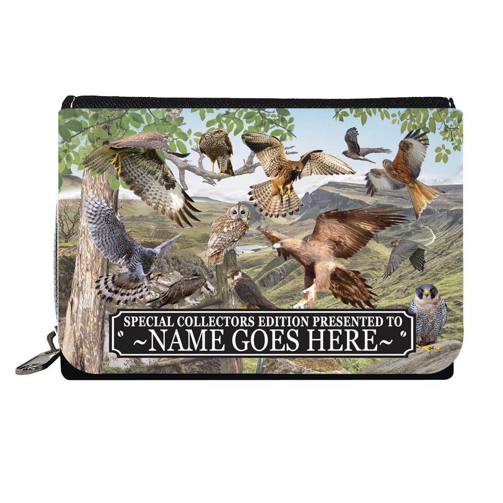 British Bird of Prey Personalised Purse Gift