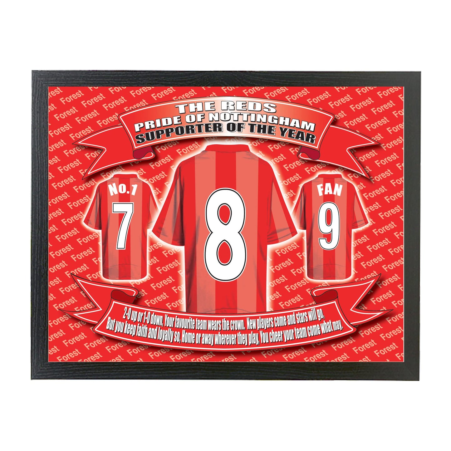 Notts Forest Football Shirt Picture Gift