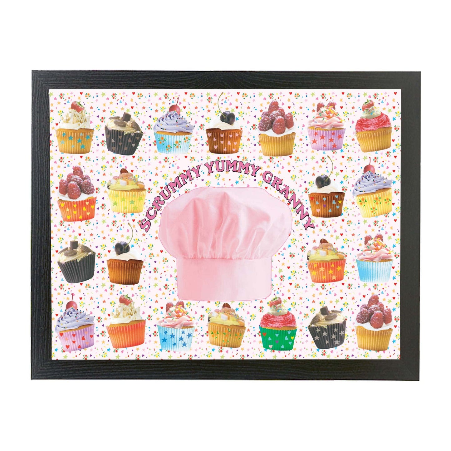 Scrummy Yummy Granny Cup Cake Lap Tray