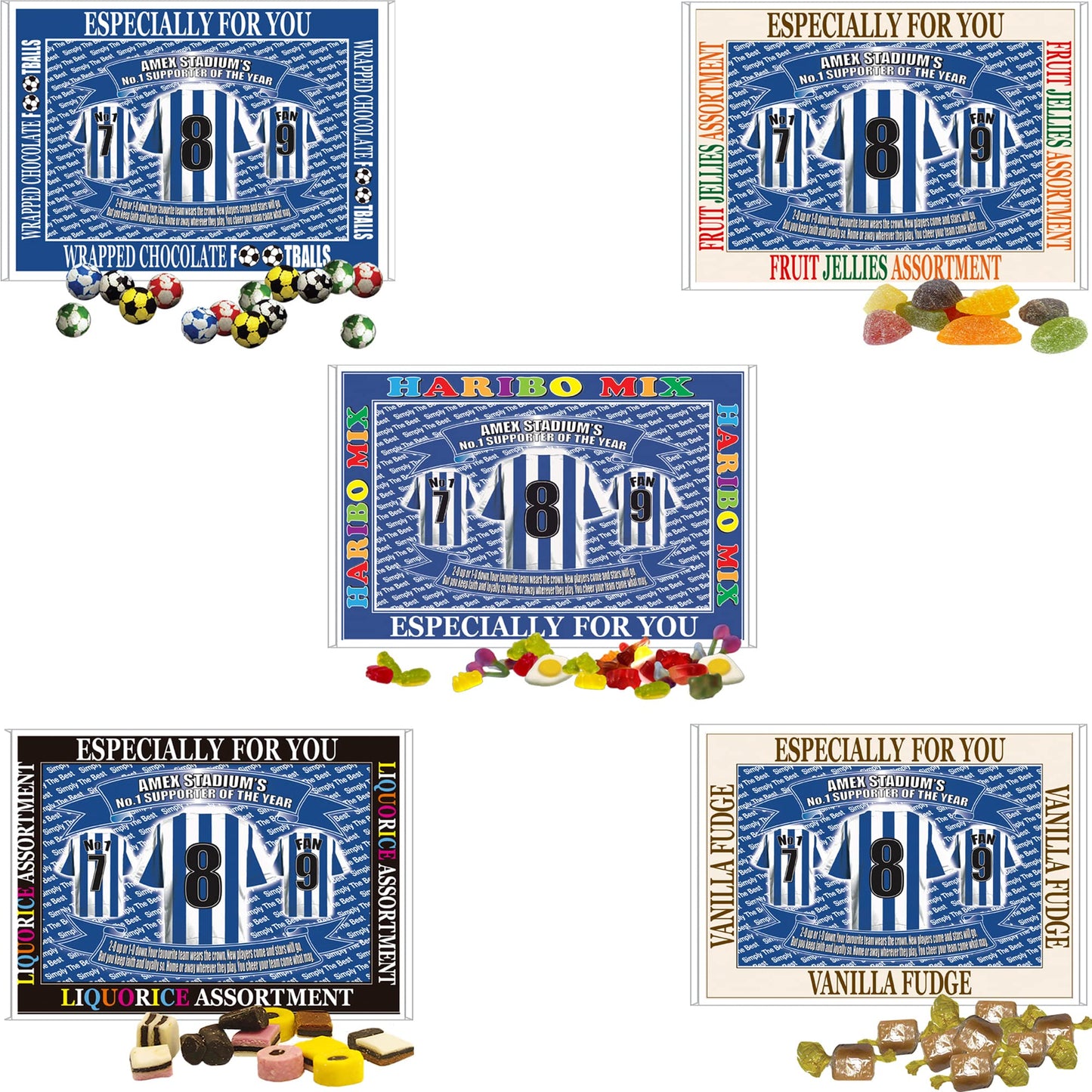 Brighton Football Shirt Gift Boxed Sweets