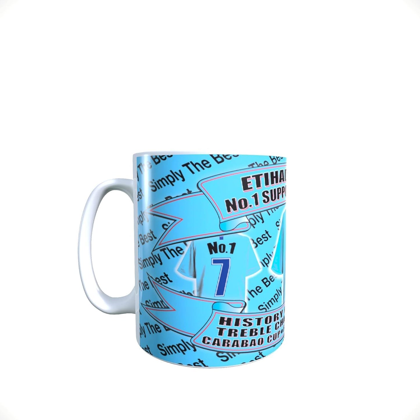 Manchester Blues Football Shirt Lap Tray And Mug Gift Set, MANBLUES