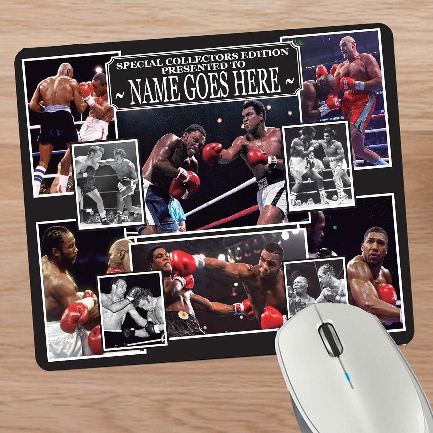 The Greatest Icon Boxing Legends Personalised Mouse Mat Gift