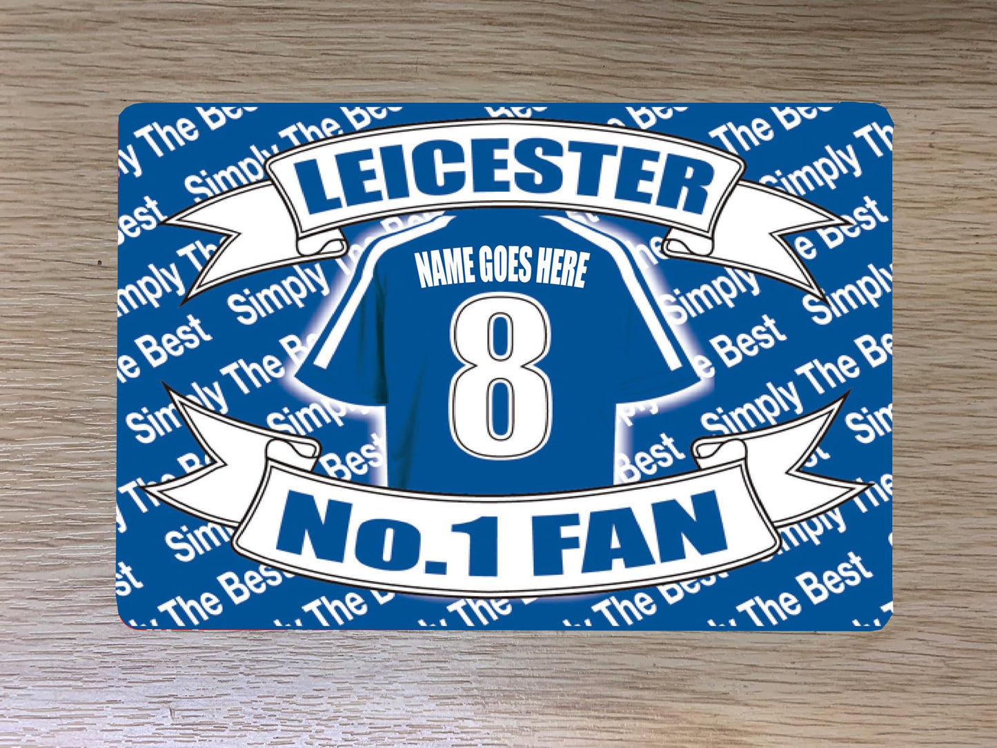 Leicester Football Team Shirt Personalised Travel Passport Holder Case Gift Present
