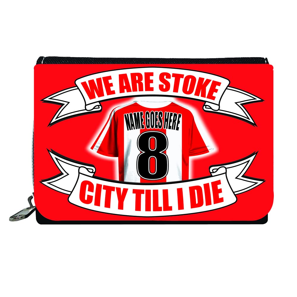 Stoke Football Shirt Personalised Gift Purse