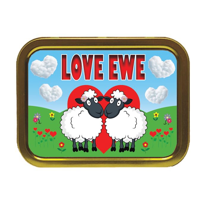 Love Ewe Two Female Cute Sheep Tobacco Storage Tin & Products