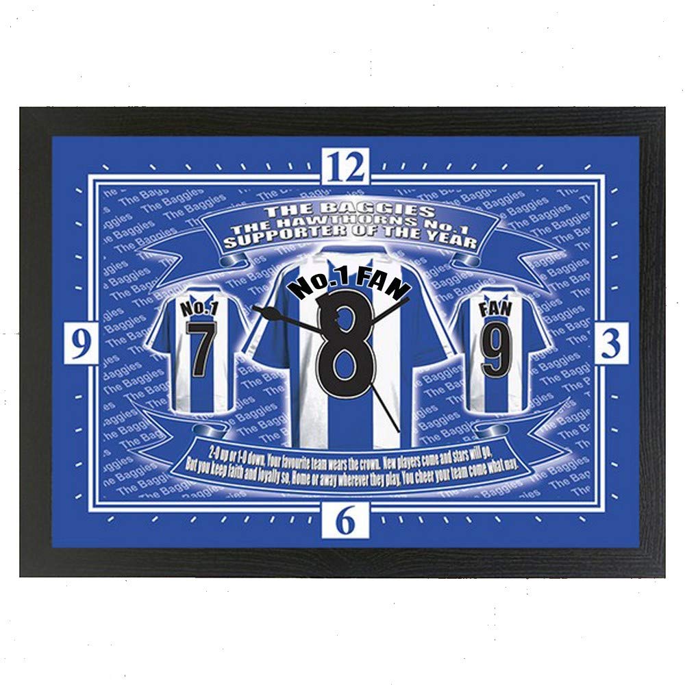 West Bromwich Albion Football Shirt Clock Gift