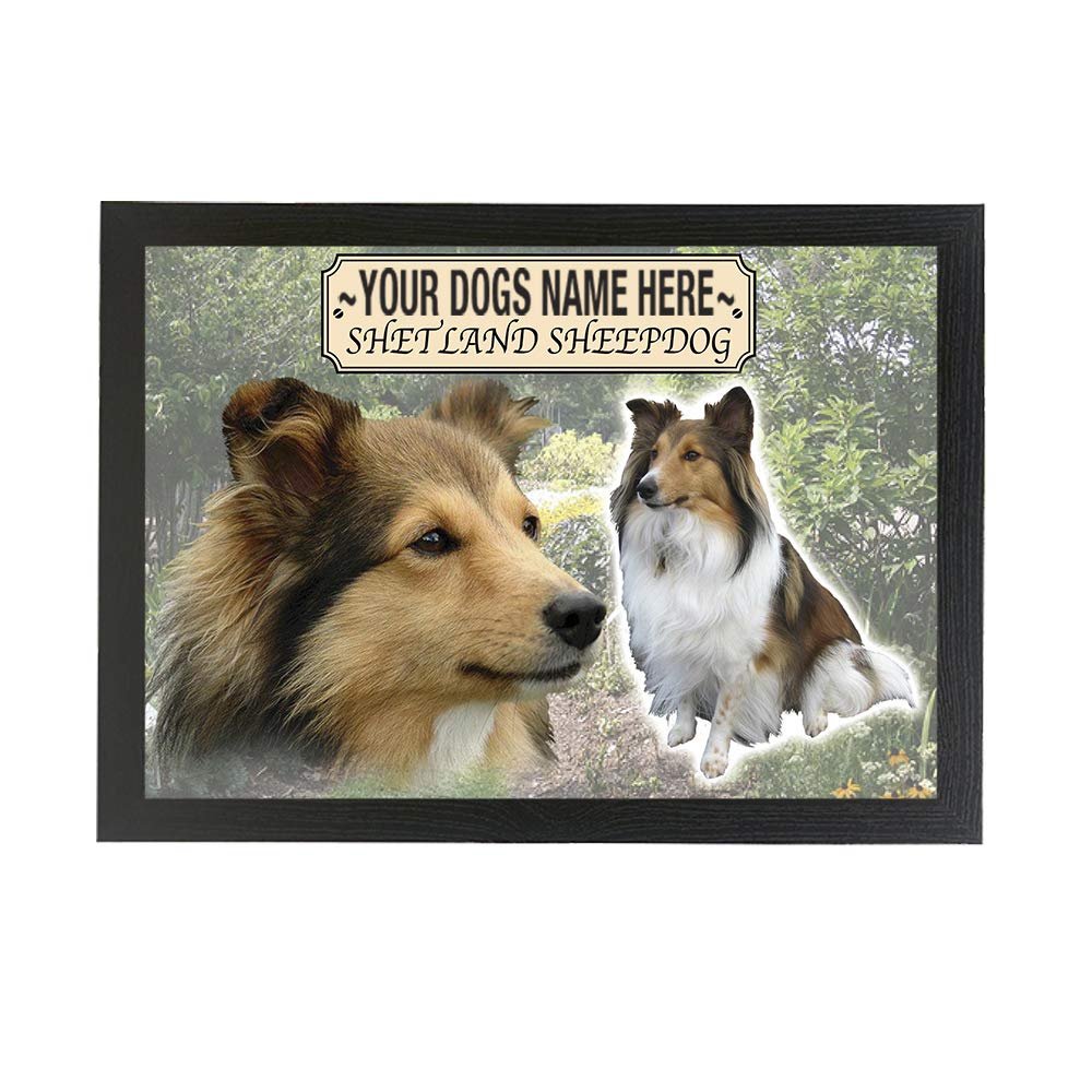 Shetland Sheepdog Personalised Dog Breed Gift Lap Tray