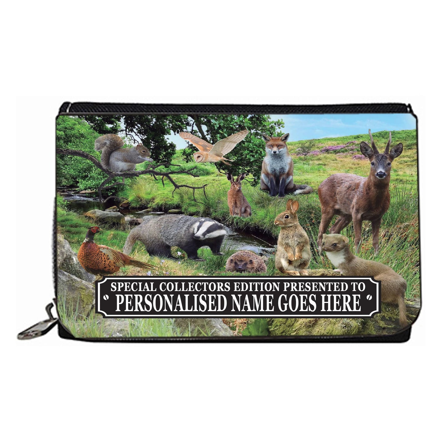 British Countryside Wildlife Animals Personalised Purse Gift