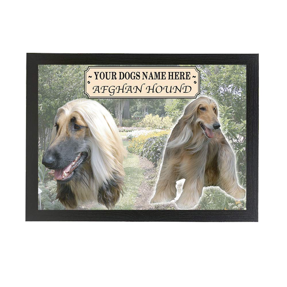 Afghan Hound Personalised Dog Breed Gift Lap Tray