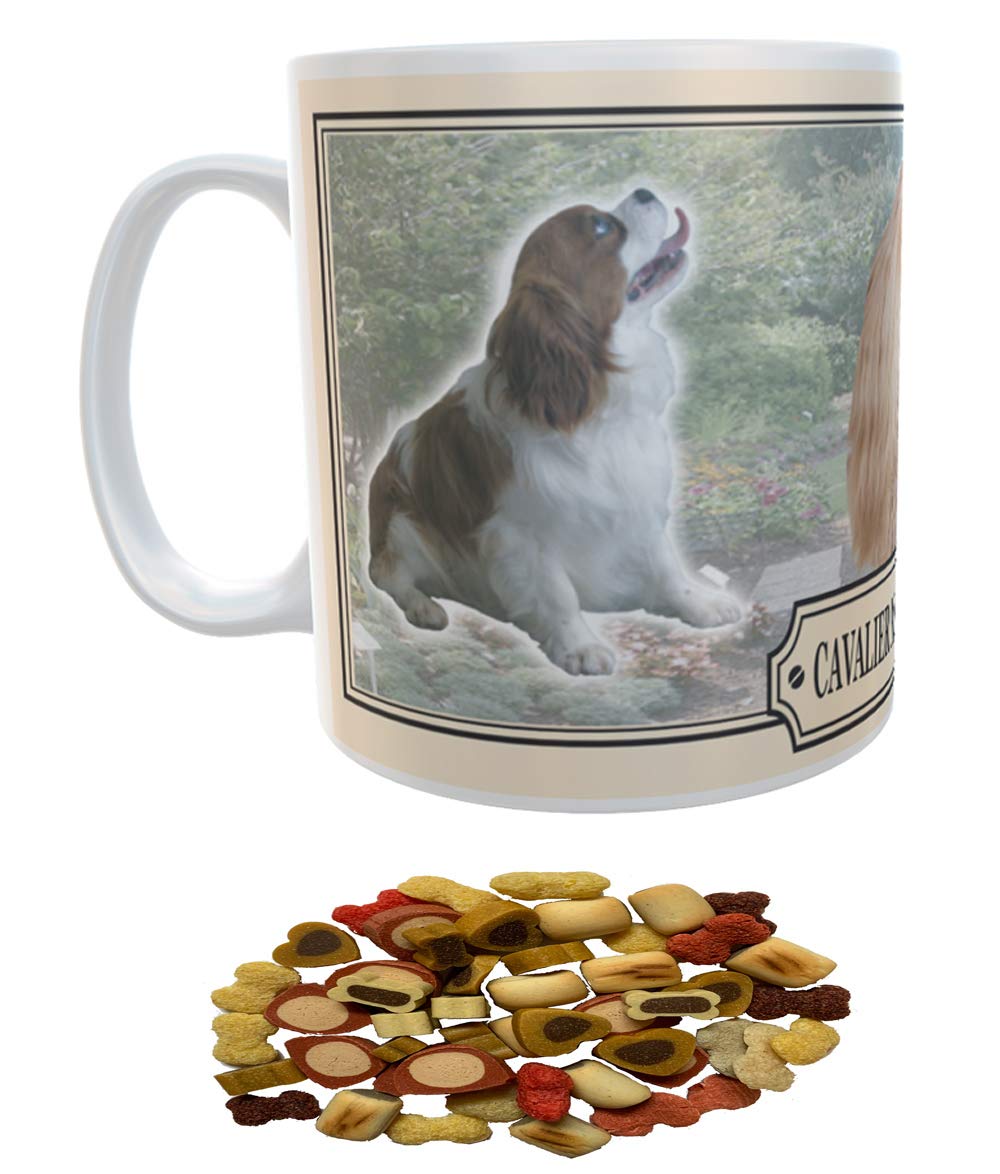 Cavalier King Charles Spaniel Dog Breed Gift Mug with Treats