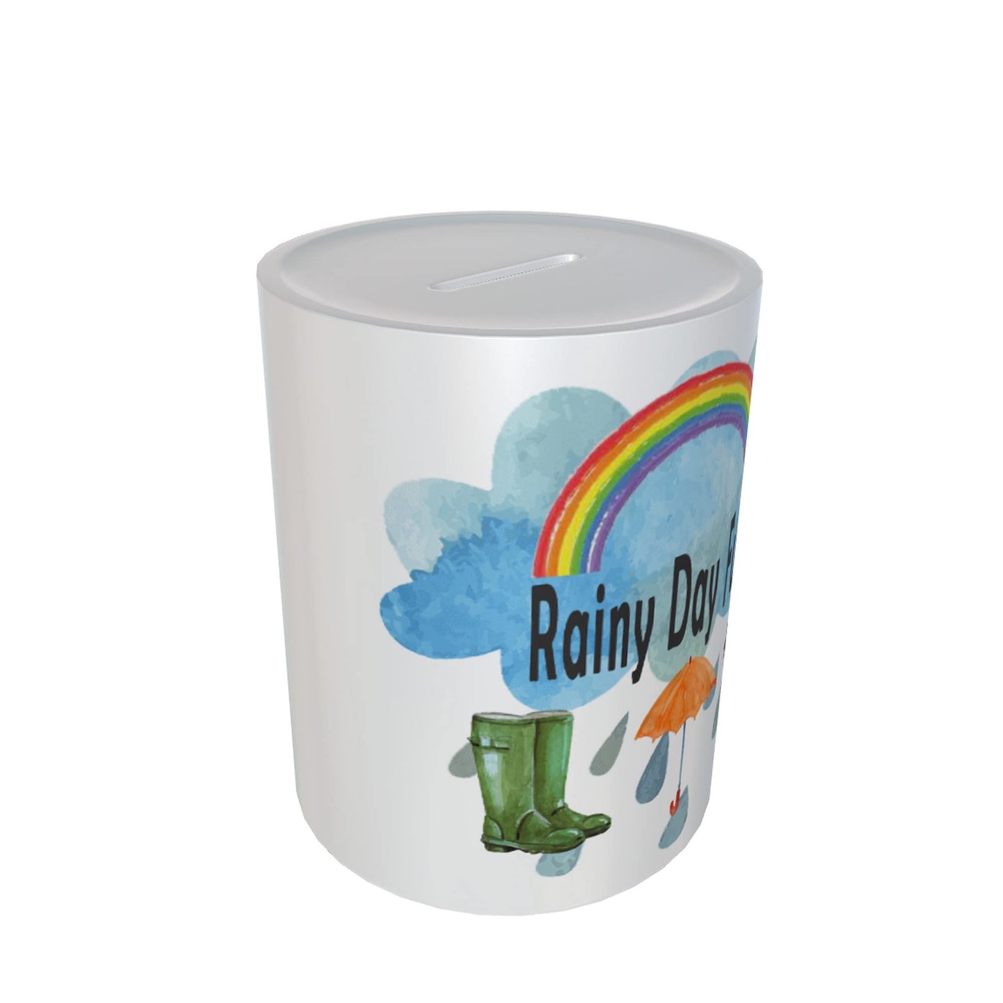 Rainy Day Savings Fund Ceramic Piggy Bank Money Box Gift