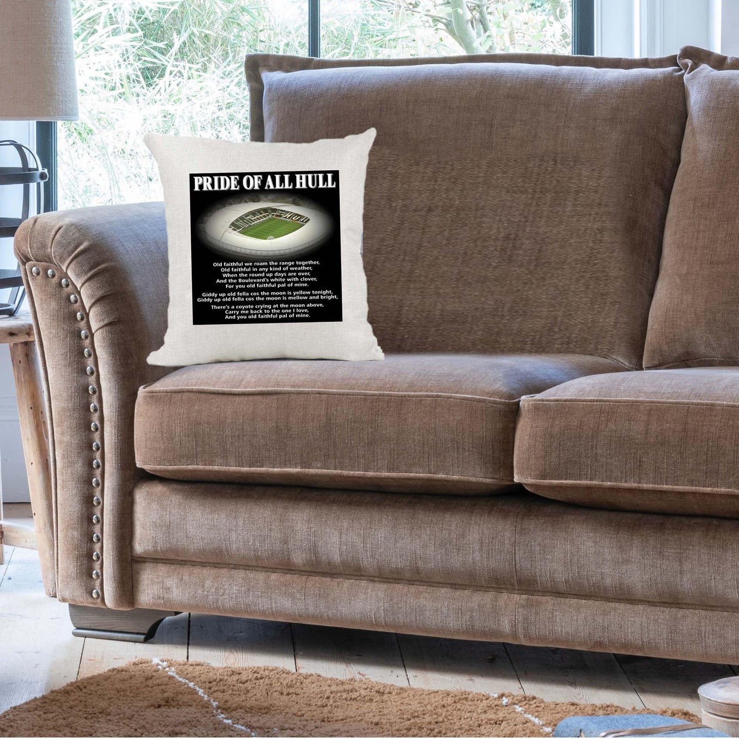 Hull FC Cushion Cover - Rugby Football Club - Anthem Song Chant - Gift Present