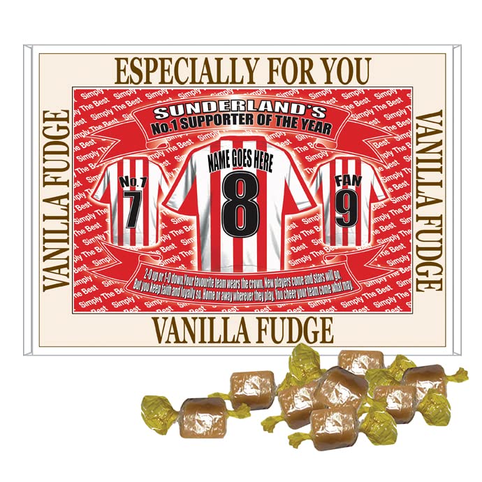 Sunderland Football Shirt Personalised Gift Boxed Sweets Variety