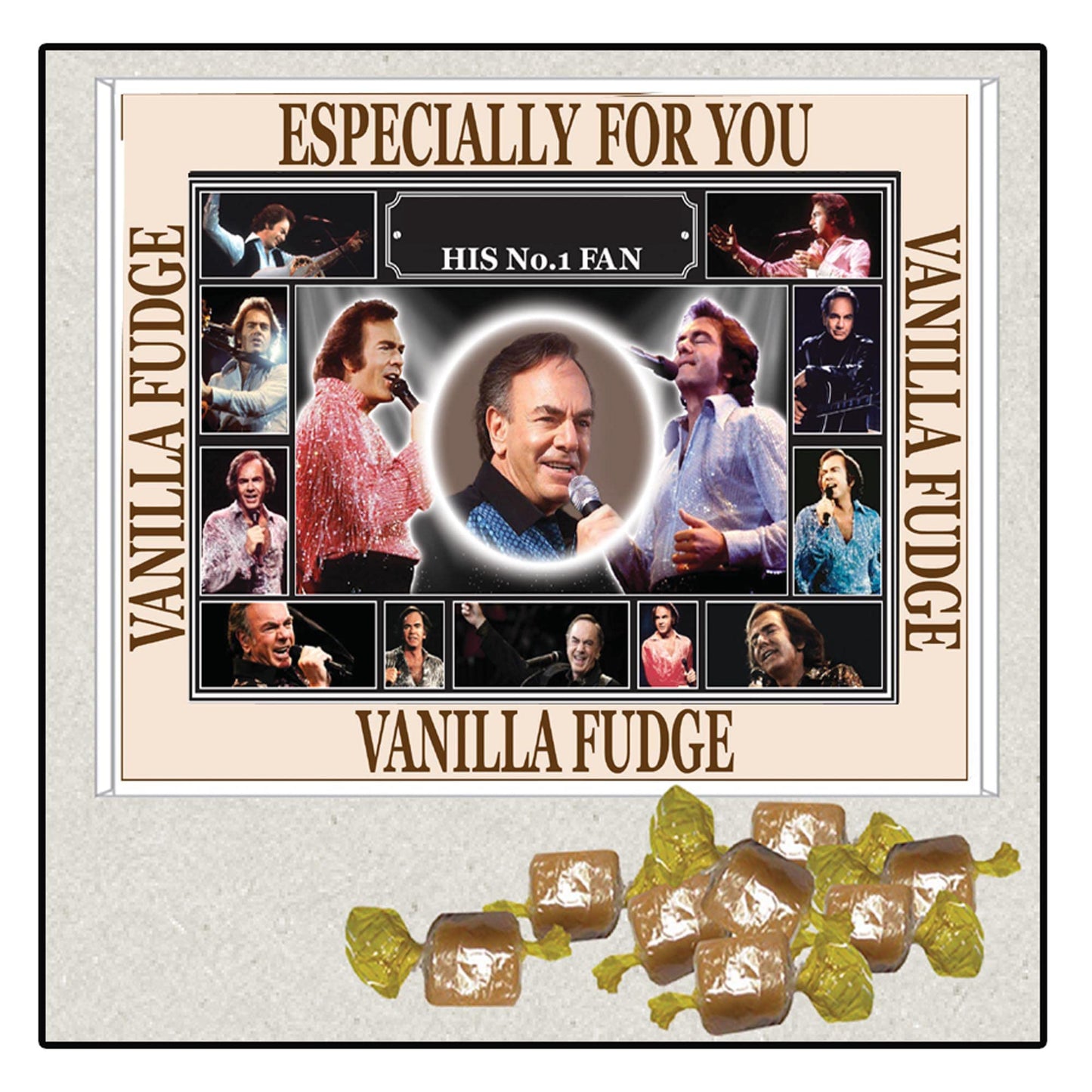 Diamond The-Jazz-Singer Celebrity Singer Icon Personalised Boxed Sweets Gift Present Neil Choice of Sweets