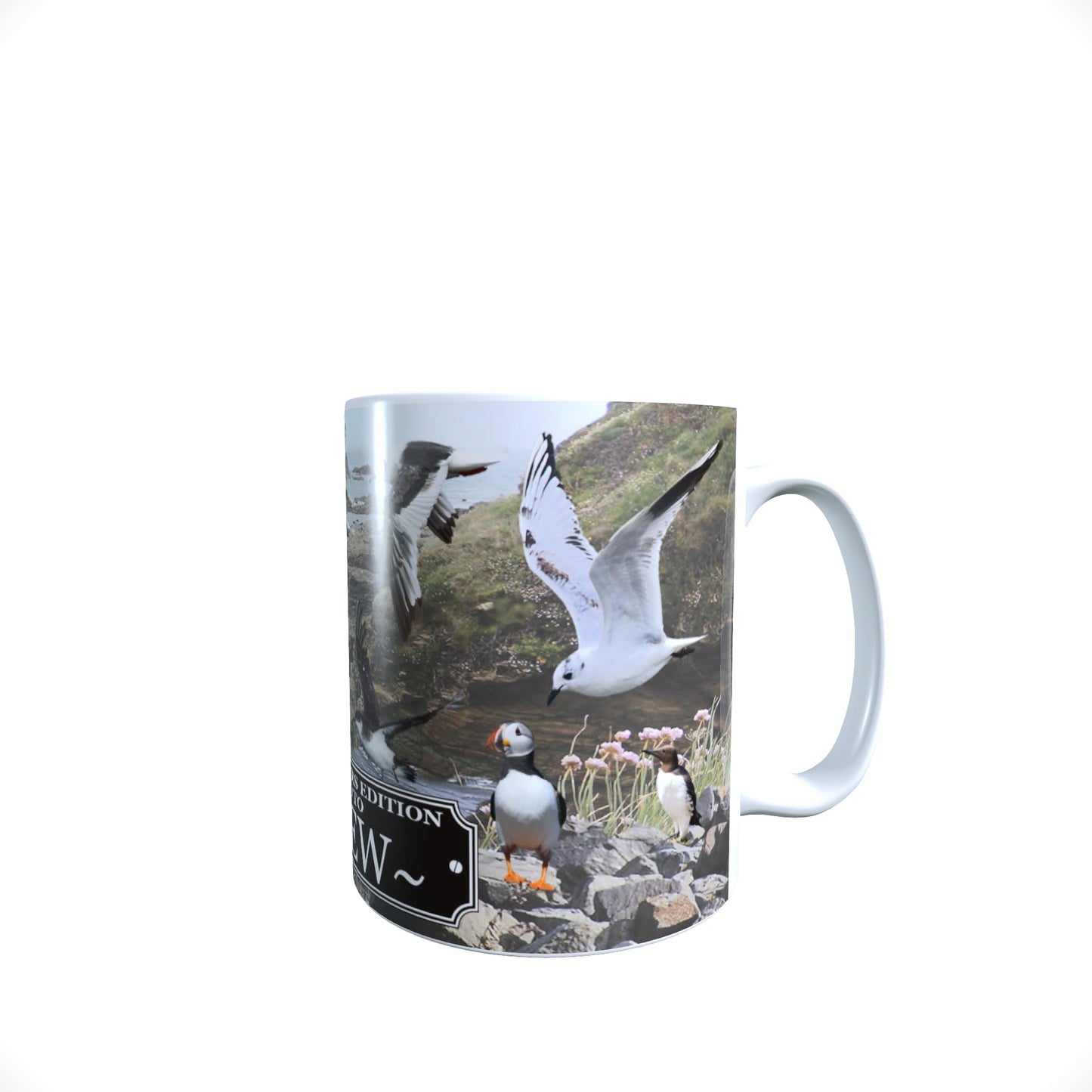 Coastal Birds Personalised Nature Lap Tray and Mug Gift Set, COASTBIRDGSET_001