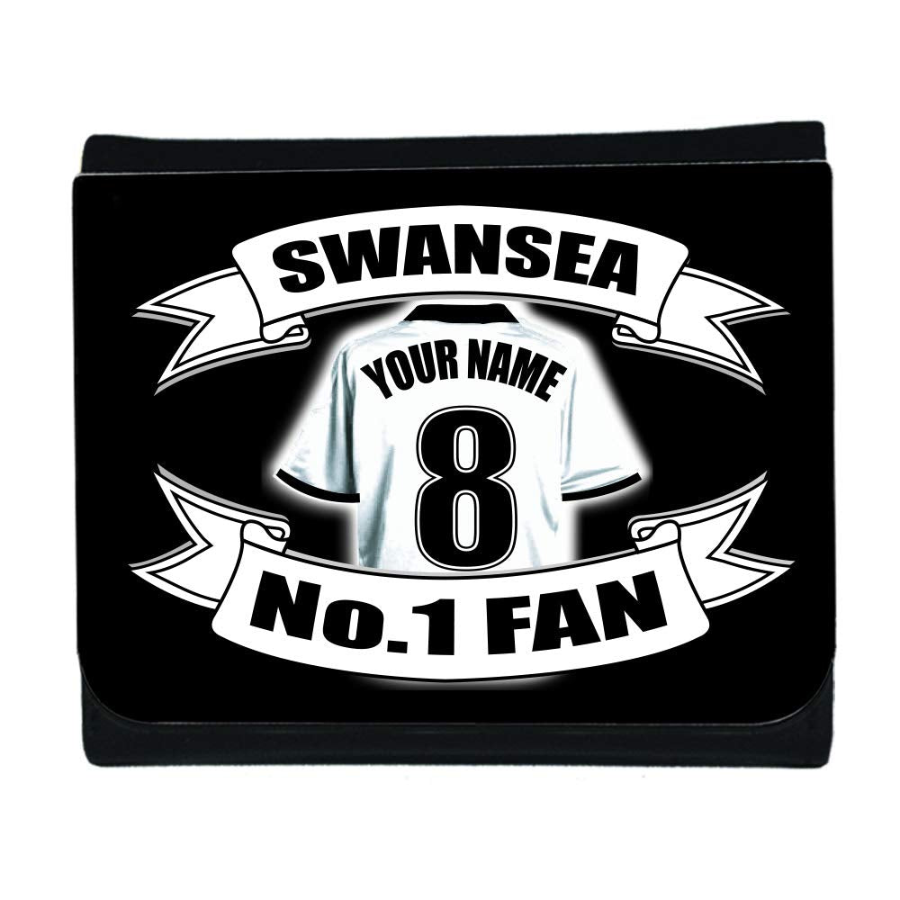 Swansea Personalised Football Shirt Money Wallet Gift