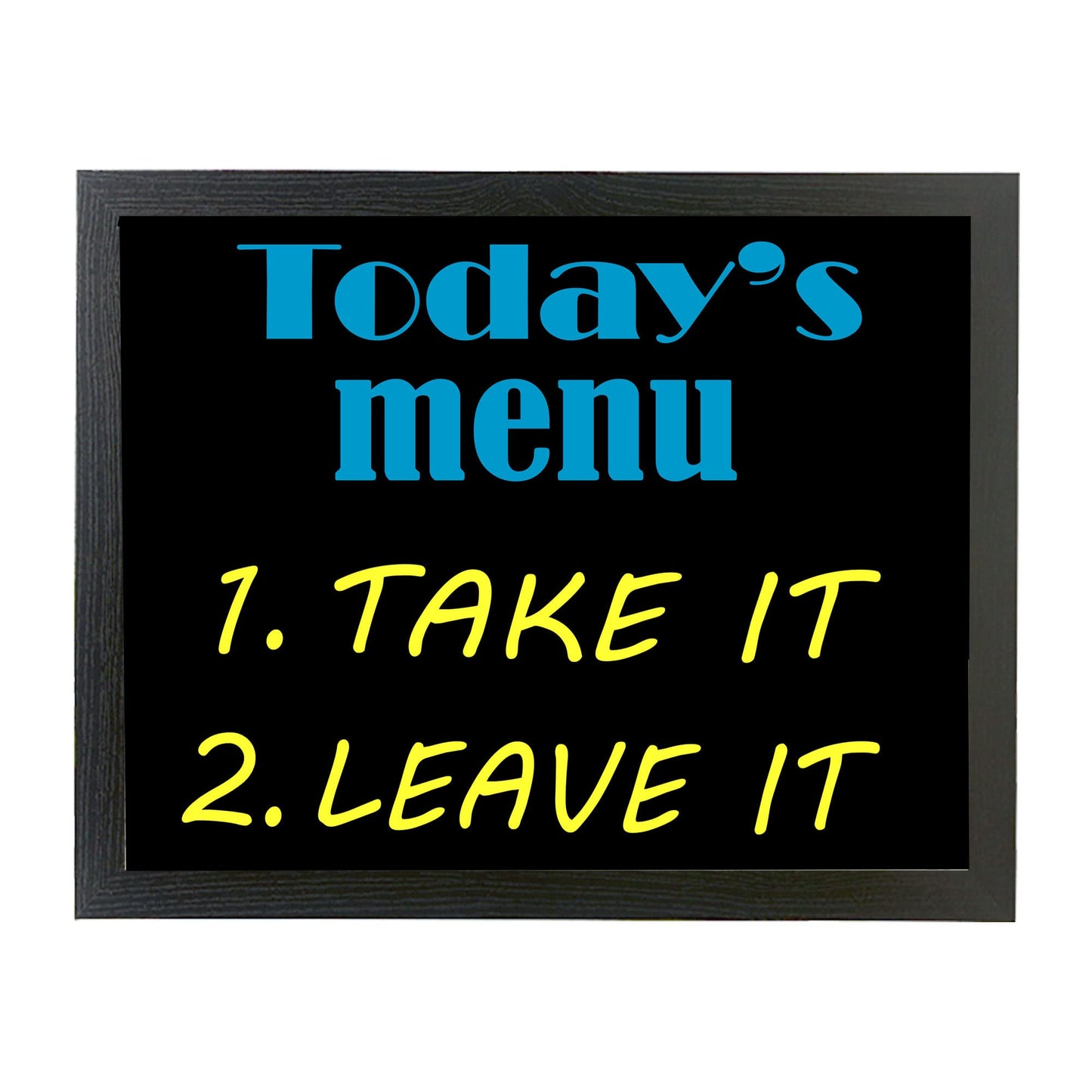 Take It Leave It Menu Fun Cooking Soft Cushion Lap Tray Gift
