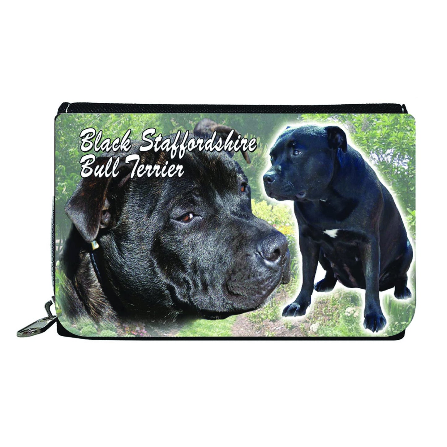 Black Staffordshire Staffy Bull Terrier Dog Breed Gift Purse