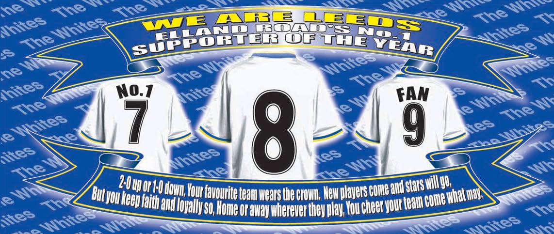 Leeds Football Shirt Silver Aluminium Two Lid Unisex Water Bottle Gift