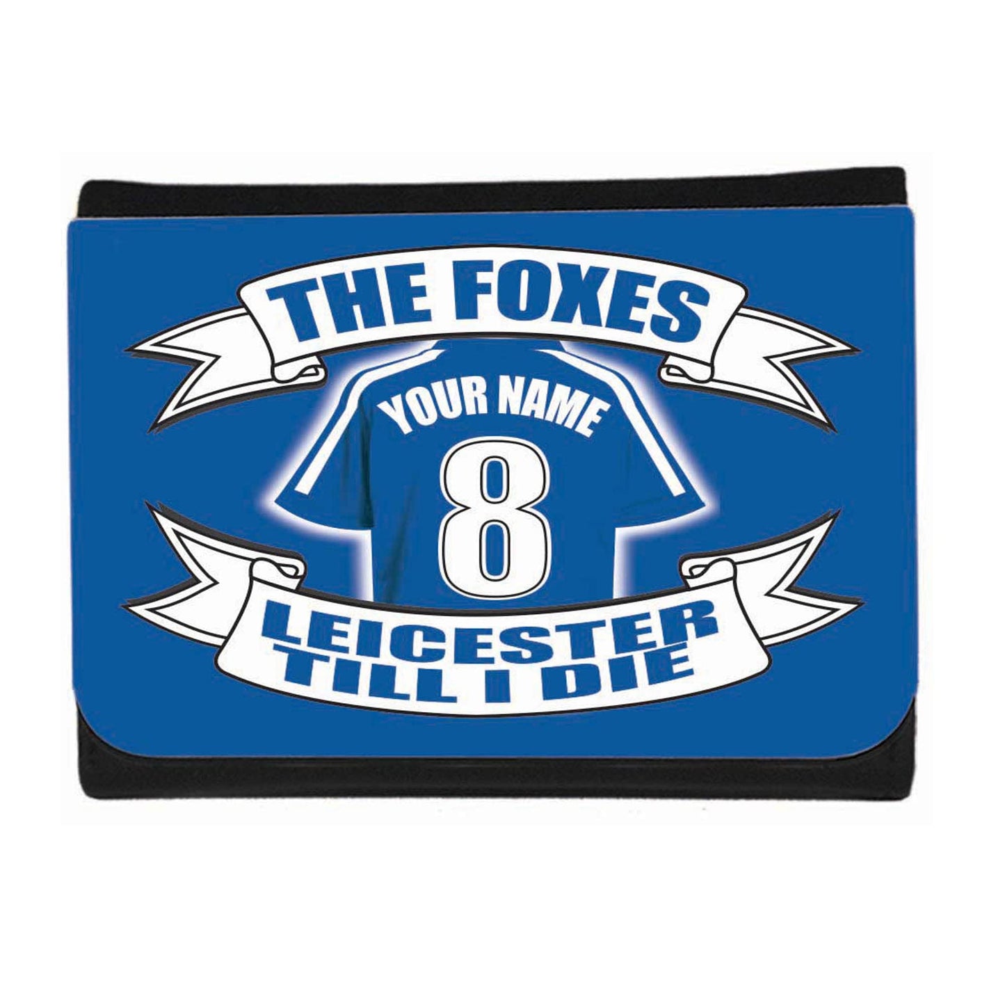 Leicester City Personalised Football Shirt Money Wallet Gift