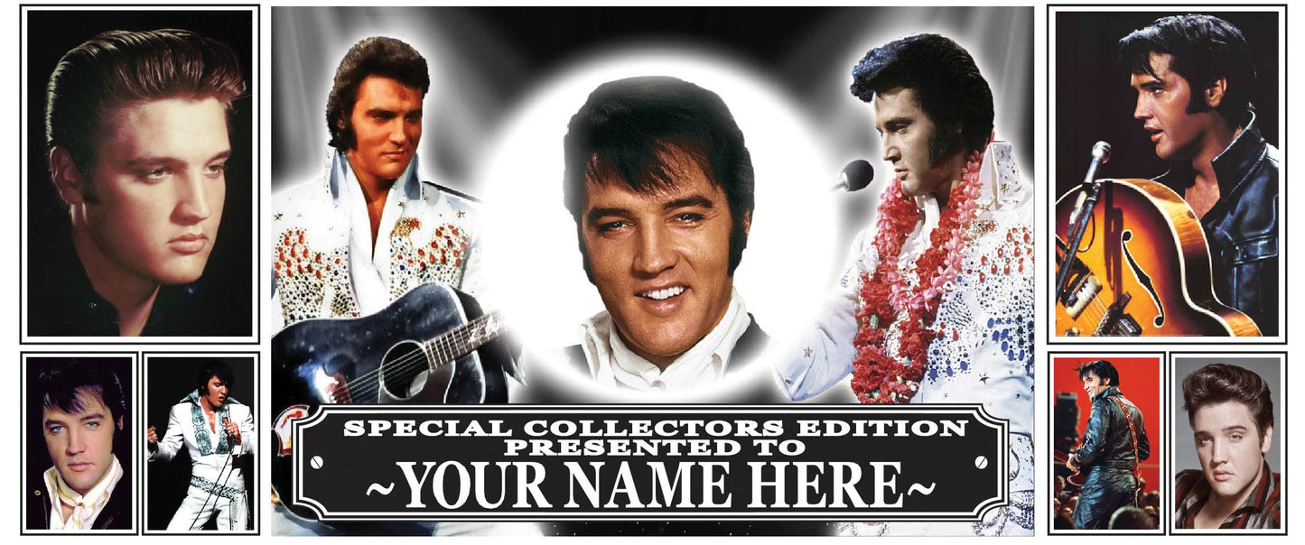 Presley King of Rock n Roll Personalised Music Icon Mug with Choice of Sweets Gift