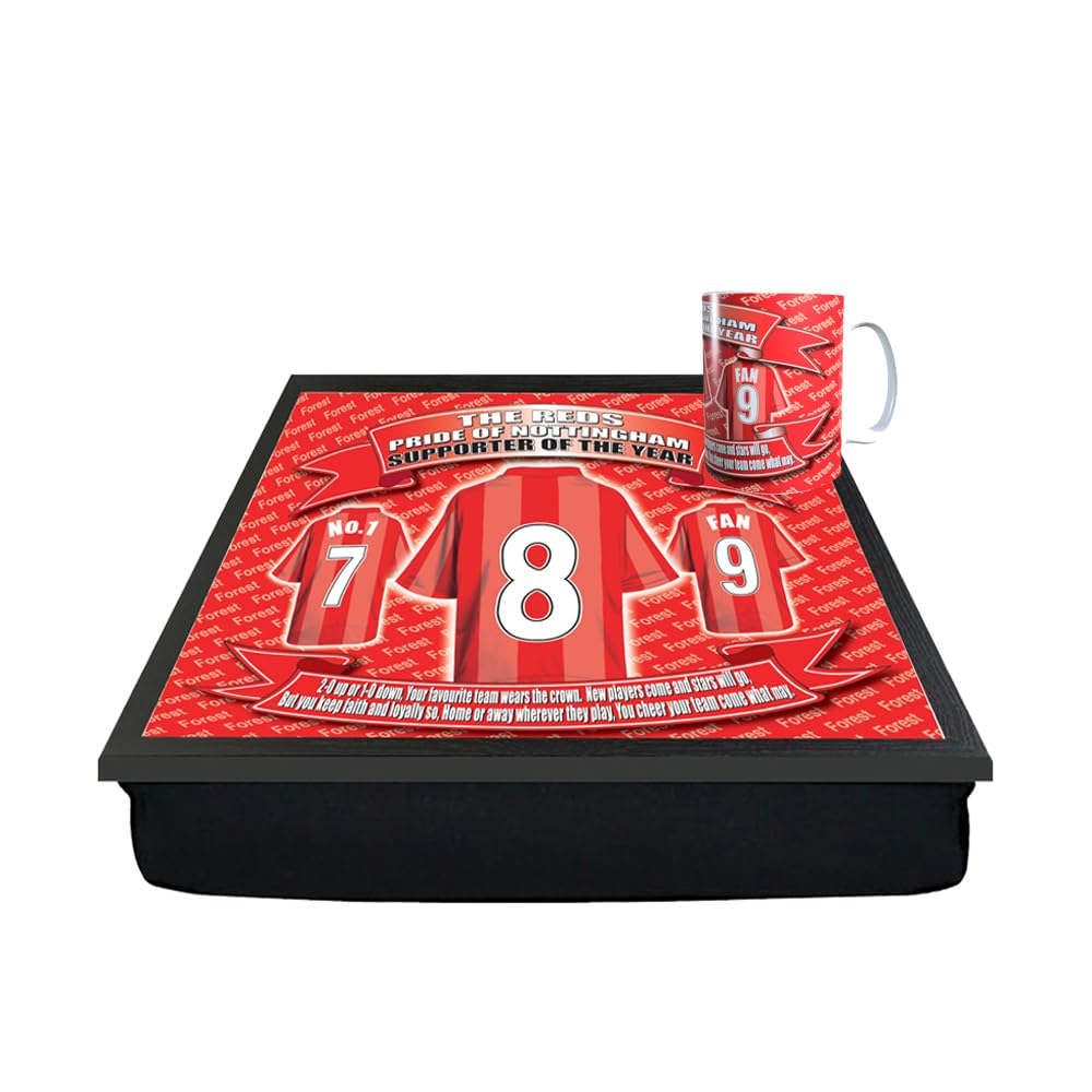 Notts Forest Football Club Shirt Lap Tray And Mug Gift Set