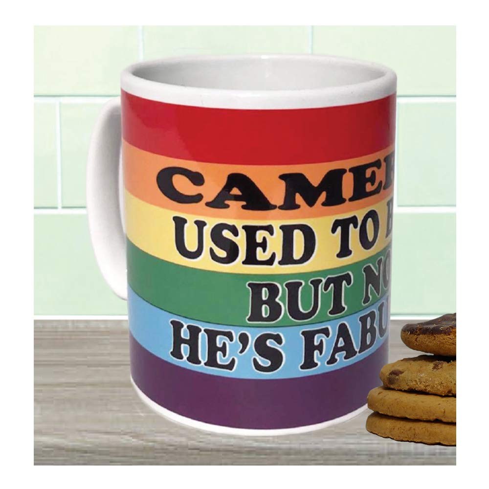 Used to Be Okay, Now He's Fabulous Gay Pride Personalised Gift Mug