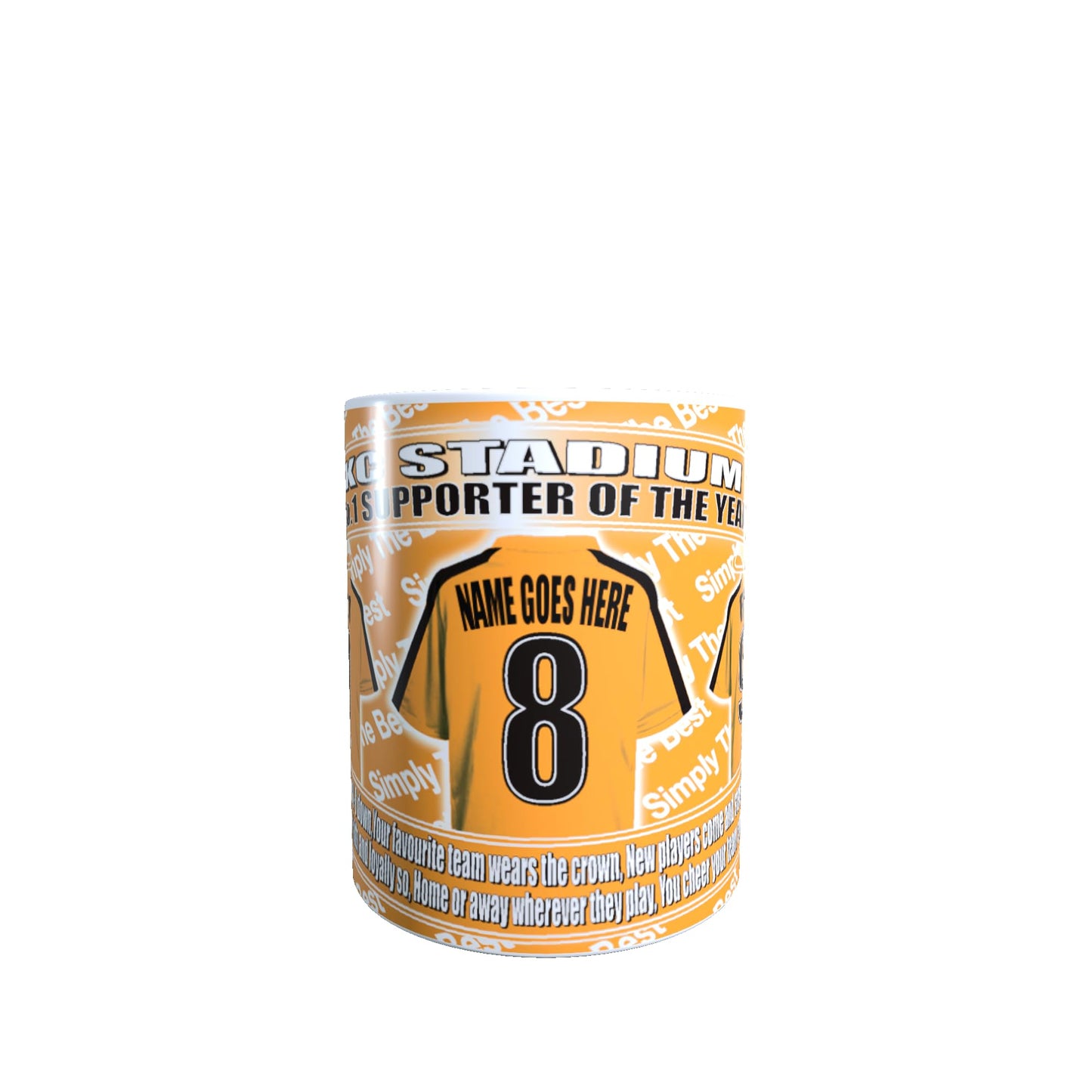 Hull Personalised Football Shirt Lap Tray And Mug Gift Set