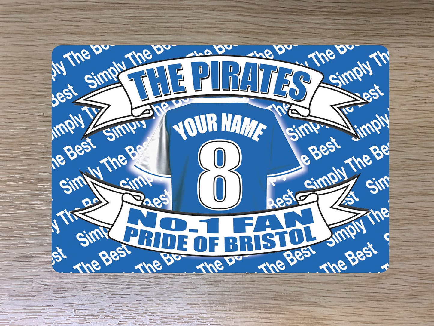 Bristol R (The Pirates) Personalised Football Team Shirt Personalised Travel Passport Holder Case Gift Present