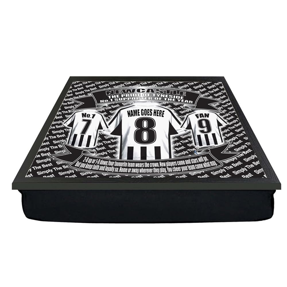 Newcastle Personalised Football Shirt Lap Tray And Mug Gift Set