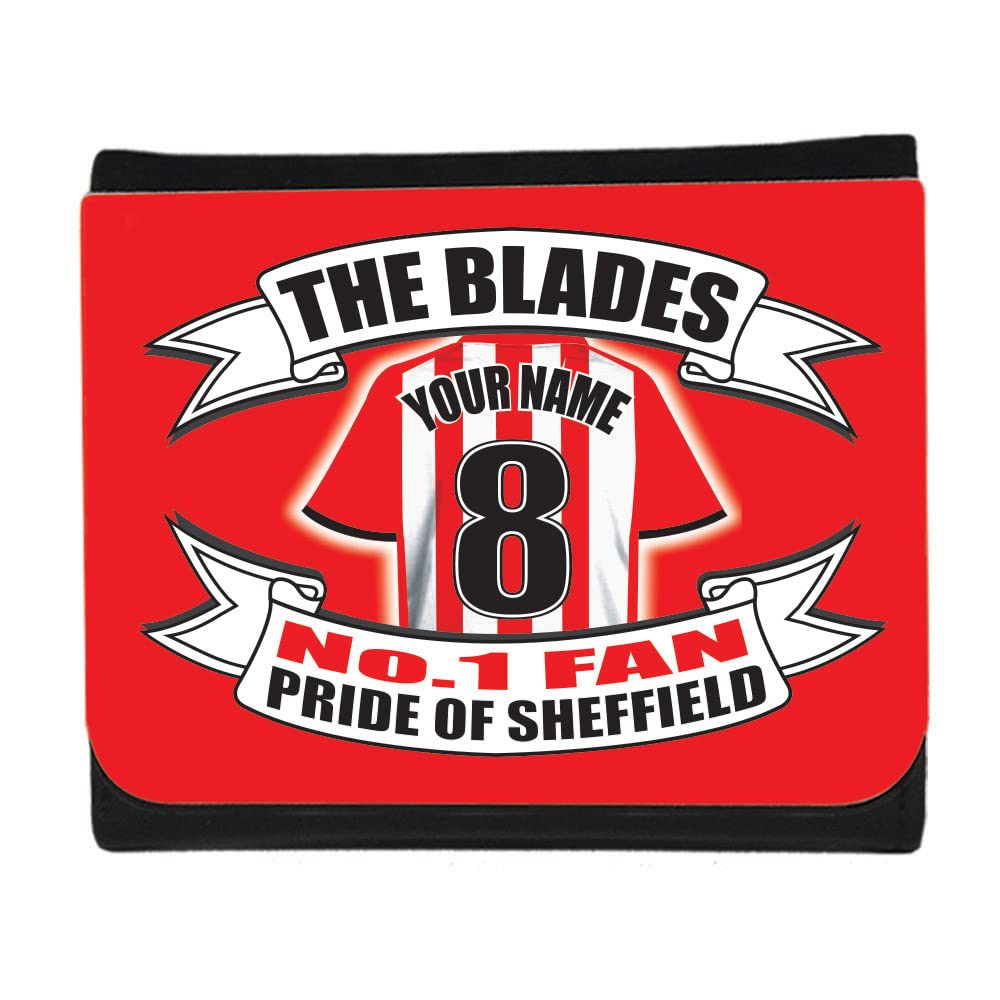Sheffield U Personalised Football Shirt Money Wallet Gift