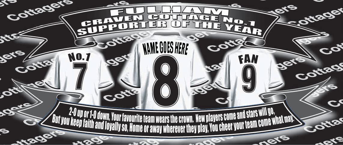 Fulham Football Team Shirt Personalised Mug Gift with Chocolate Footballs