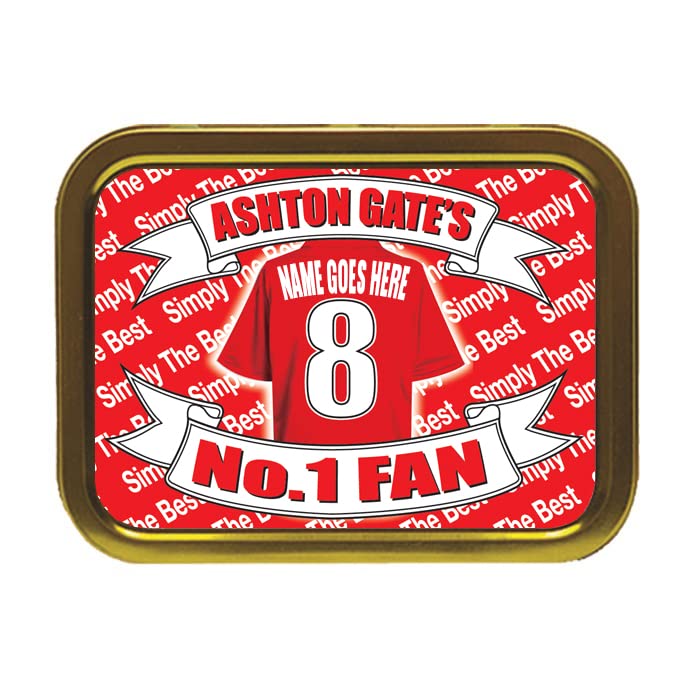 Bristol City Football Shirt Personalised Tobacco Storage Tin & Products