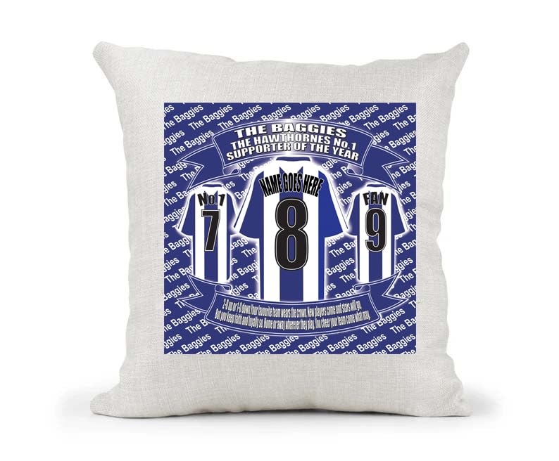West Brom Personalised Football Cushion Cover Gift