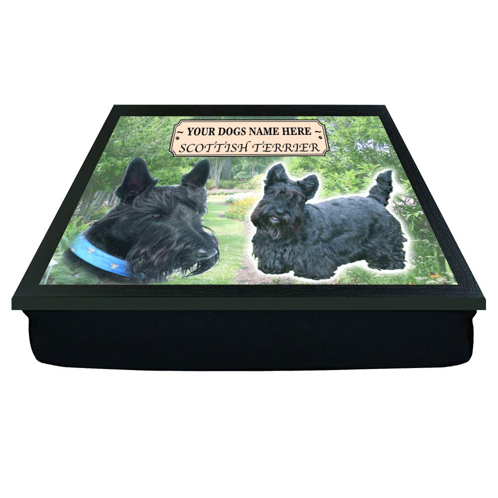 Scottish Terrier Personalised Dog Breed Gift Lap Tray