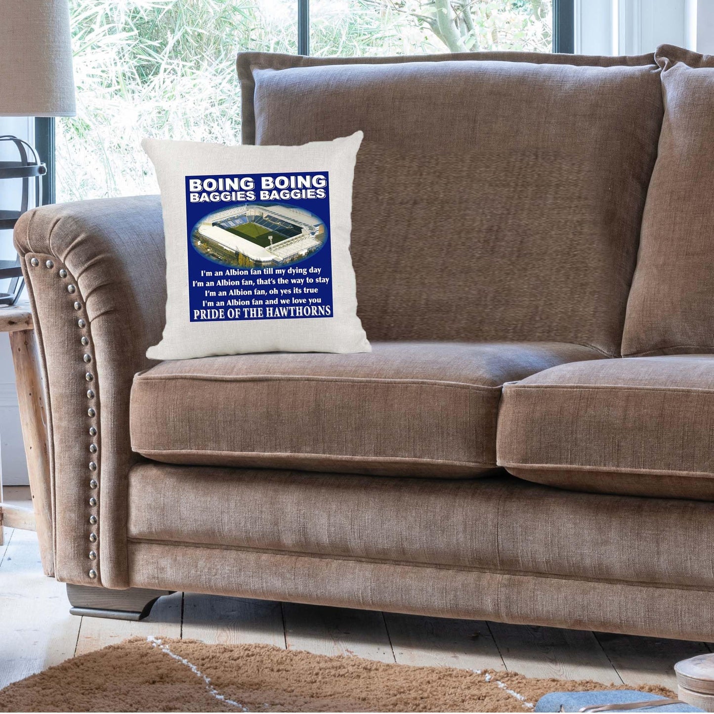 West Brom Football Anthem Song Chant Cushion Cover Gift
