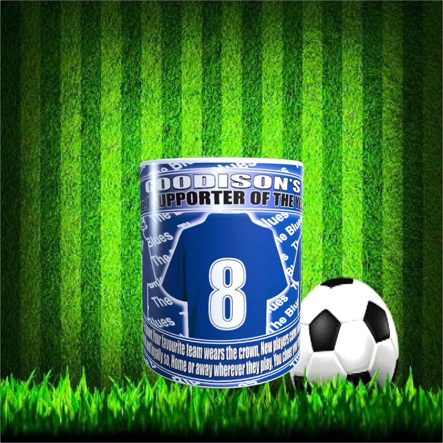 The People's Club Football Team Shirt Mug Gift with Chocolate Footballs